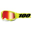 100% Racecraft 2 Neongelb schwarz Crossbrille rot...