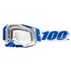 100% Racecraft 2 Isola blau weiss Crossbrille klar