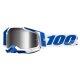100% Racecraft 2 Isola blau weiss Crossbrille silber verspiegelt