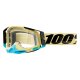 100% Racecraft 2 Airblast beige blau Crossbrille klar