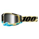 100% Racecraft 2 Airblast beige blau Crossbrille silber...