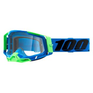 100% Racecraft 2 Fremont blau neongrün Crossbrille