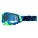 100% Racecraft 2 Fremont blau neongrün Crossbrille klar