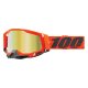 100% Racecraft 2 Kerv orange grau Crossbrille gold verspiegelt