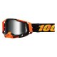 100% Racecraft 2 Costume 2 orange schwarz Crossbrille silber verspiegelt