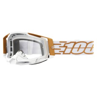 100% Racecraft 2 Mayfair weiss gold Crossbrille
