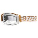 100% Racecraft 2 Mayfair weiss gold Crossbrille klar