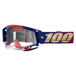 100% Racecraft 2 United blau rot Crossbrille