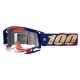 100% Racecraft 2 United blau rot Crossbrille klar