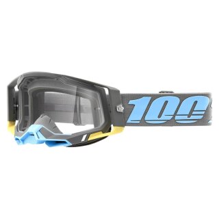 100% Racecraft 2 Trinidad blau grau Crossbrille klar