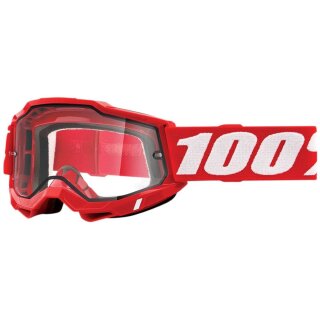 100% Accuri 2 Enduro Brille klar rot weiss