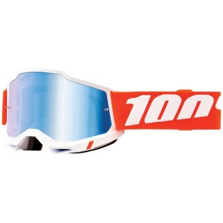 100% Accuri 2 Sevastopol orange weiss Crossbrille blau verspiegelt