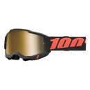 100% Accuri 2 Borego schwarz rot Crossbrille gold...