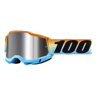 100% Accuri 2 Sunset blau orange Crossbrille silber verspiegelt