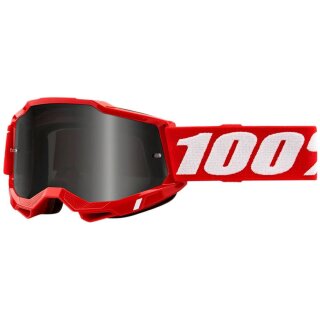 100% Accuri 2 Sand Crossbrille getönt rot weiss