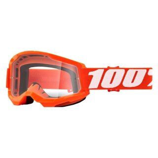 100% Strata 2 Orange weiss Crossbrille