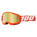 100% Strata 2 Orange weiss Crossbrille gold verspiegelt