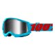 100% Strata 2 Summit blau rot Crossbrille silber verspiegelt