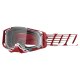 100% Armega Oversized Deep rot weiss Crossbrille