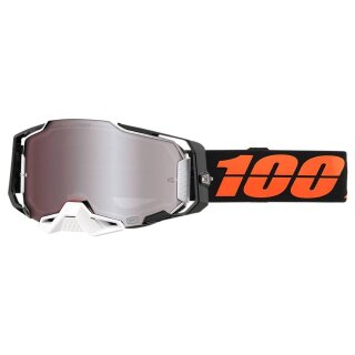 100% Armega Blacktail orange schwarz Crossbrille Hiper silber verspiegelt