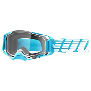 100% Armega Oversized Sky blau weiss Crossbrille