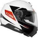 Schuberth C5 Eclipse Klapphelm rot weiss schwarz