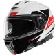 Schuberth C5 Eclipse Klapphelm rot weiss schwarz