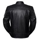 4SR Scrambler Motorrad Leder-Jacke schwarz