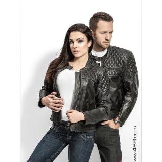 Damen-Lederjacke Von Zerimar – Echte Lammleder-Motorradjacke Mit Kapuze