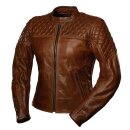 4SR Scrambler Damen Motorrad-Jacke Leder braun