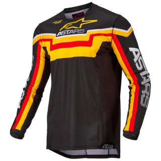 Alpinestars Techstar Quadro Motocross Jersey schwarz gelb...