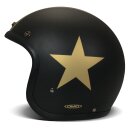 DMD Vintage Star Jethelm mattschwarz gold