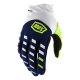 100% Airmatic Offroad-Handschuh weiss blau neongelb