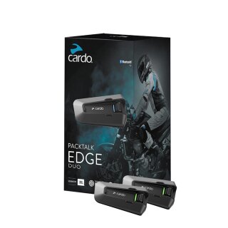 Cardo Packtalk Edge Kommunikations-System Doppelset schwarz