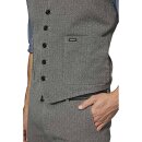 Rokker Tweed Vest Klassische Weste grau