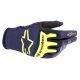 Alpinestars Techstar Motocross-Handschuh blau neongelb
