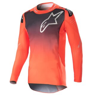 Alpinestars Supertech Risen Motocross-Hemd orange schwarz