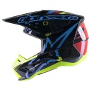 Alpinestars S-M5 Action Crosshelm schwarz blau neongelb