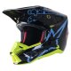 Alpinestars S-M5 Action Crosshelm schwarz blau neongelb