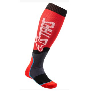 Alpinestars MX Plus-2 Socken rot weiß