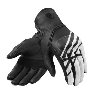 Revit Redhill Motorrad Leder-Handschuh schwarz weiß