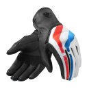 Revit Redhill Motorrad Leder-Handschuh rot blau