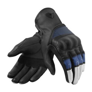Revit Redhill Motorrad Leder-Handschuh weiß blau
