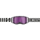 Scott Prospect schwarz weiß Crossbrille violett verspiegelt