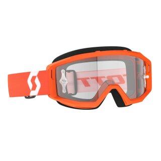 Scott Primal orange weiß Crossbrille klar