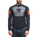 Dainese Air Fast Tex Motorrad-Jacke schwarz grau neonrot