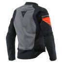 Dainese Air Fast Tex Motorrad-Jacke schwarz grau neonrot