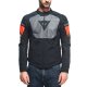 Dainese Air Fast Tex Motorrad-Jacke schwarz grau neonrot