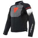 Dainese Air Fast Tex Motorrad-Jacke schwarz grau weiß