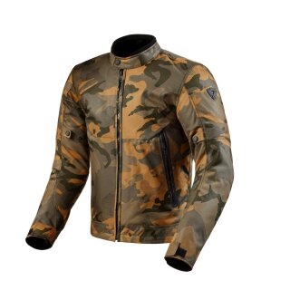 Revit Shade H2O Motorrad-Jacke Textil camo braun beige